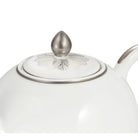 Christofle Malmaison Porcelain Round Teapot - 50 Oz in porcelain on a white background