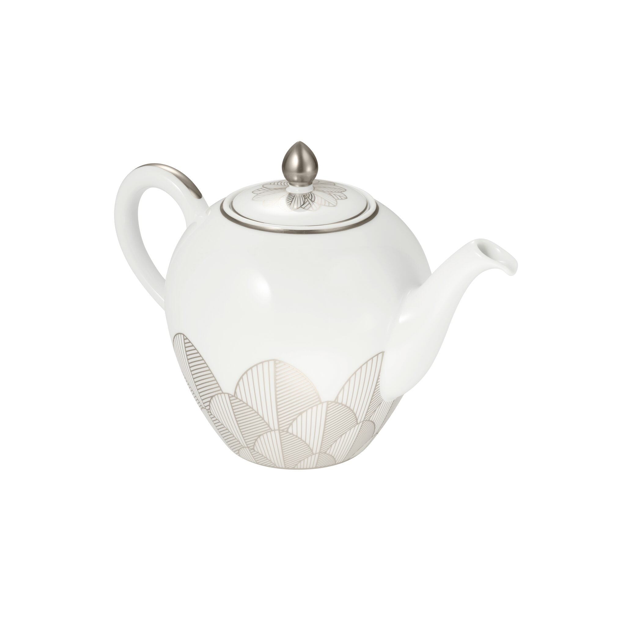 Christofle Malmaison Porcelain Round Teapot - 50 Oz — additional view