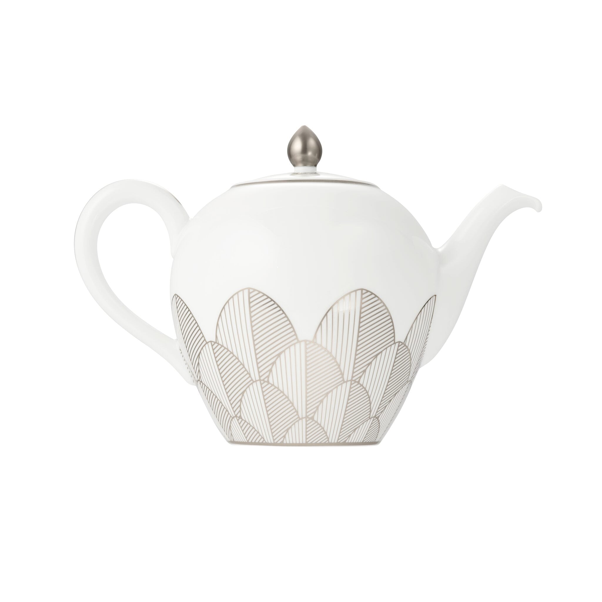 Christofle Malmaison Porcelain Round Teapot - 50 Oz — additional view