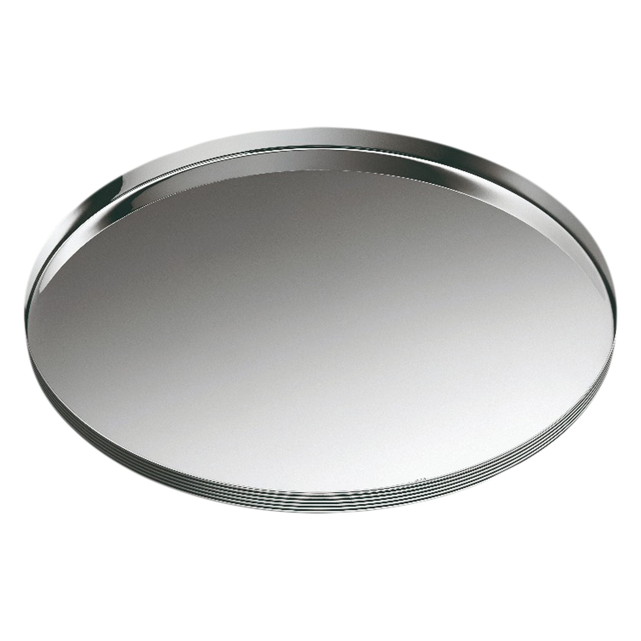 Christofle Silver-Plated Round Tray in silver-plate on a white background