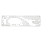 Christofle Savane Silver-Plated Ruler in silver-plate on a white background