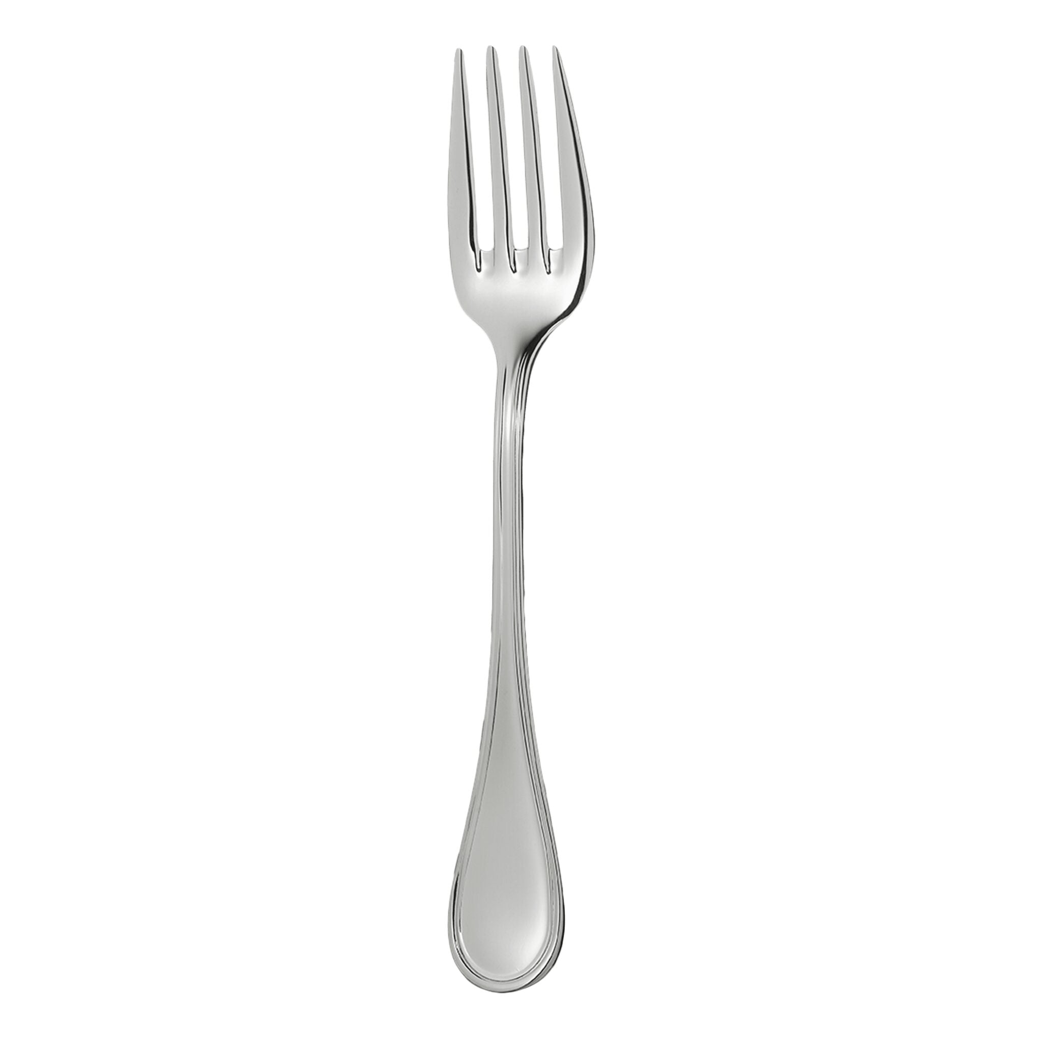 Christofle Albi 2 Stainless Steel Salad Fork in stainless steel on a white background