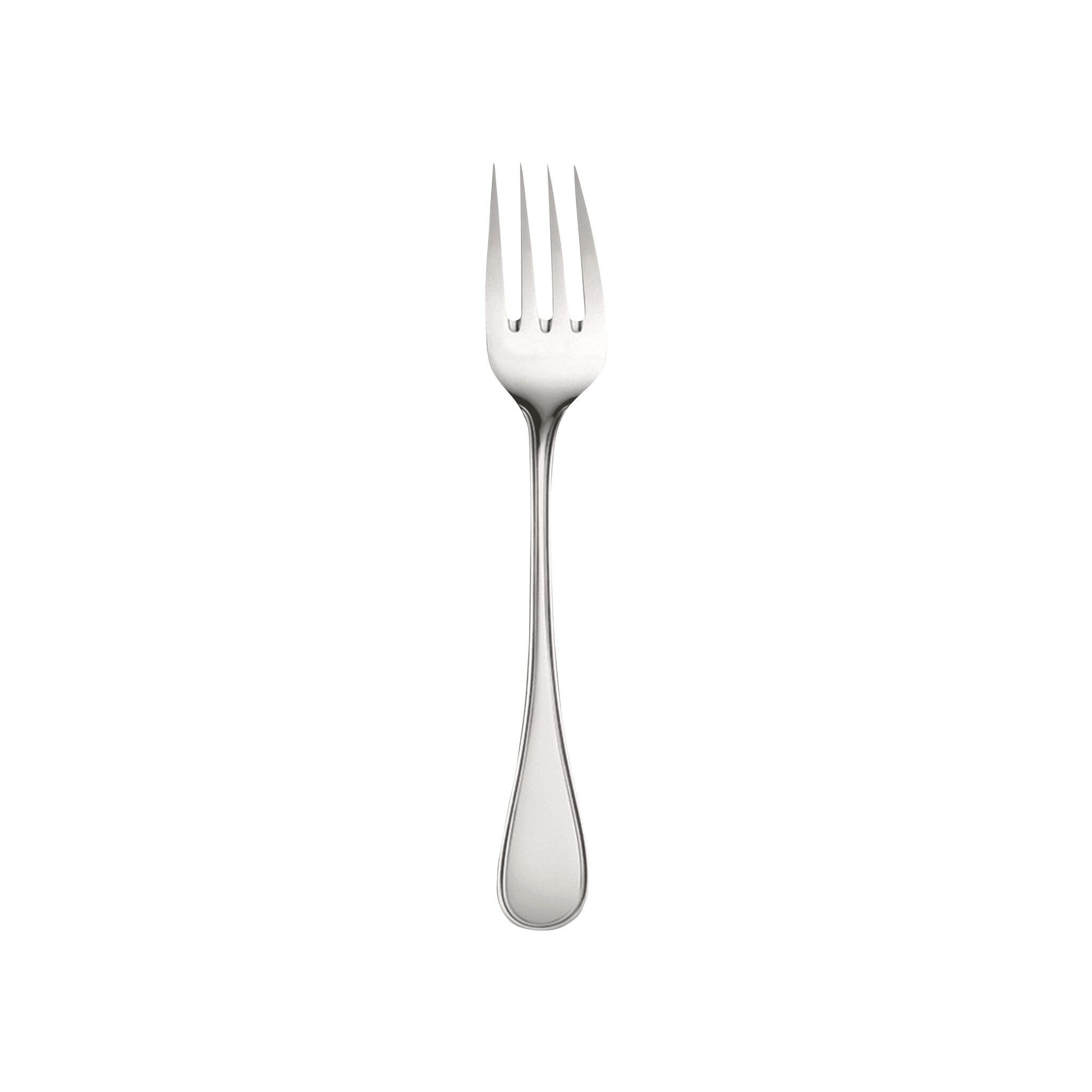 Christofle Albi Stainless Steel Salad Fork in stainless steel on a white background