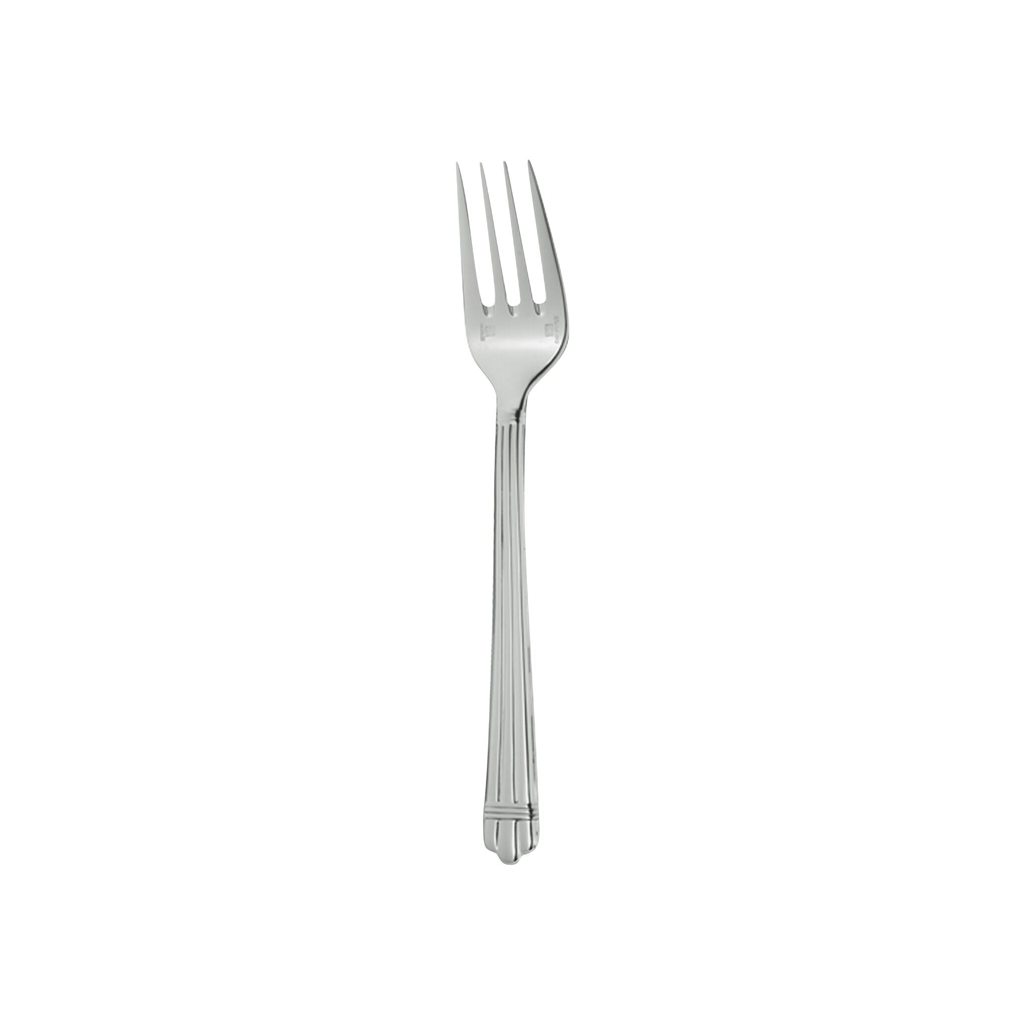 Christofle Salad Fork Aria Sterling Silver in sterling silver on a white background