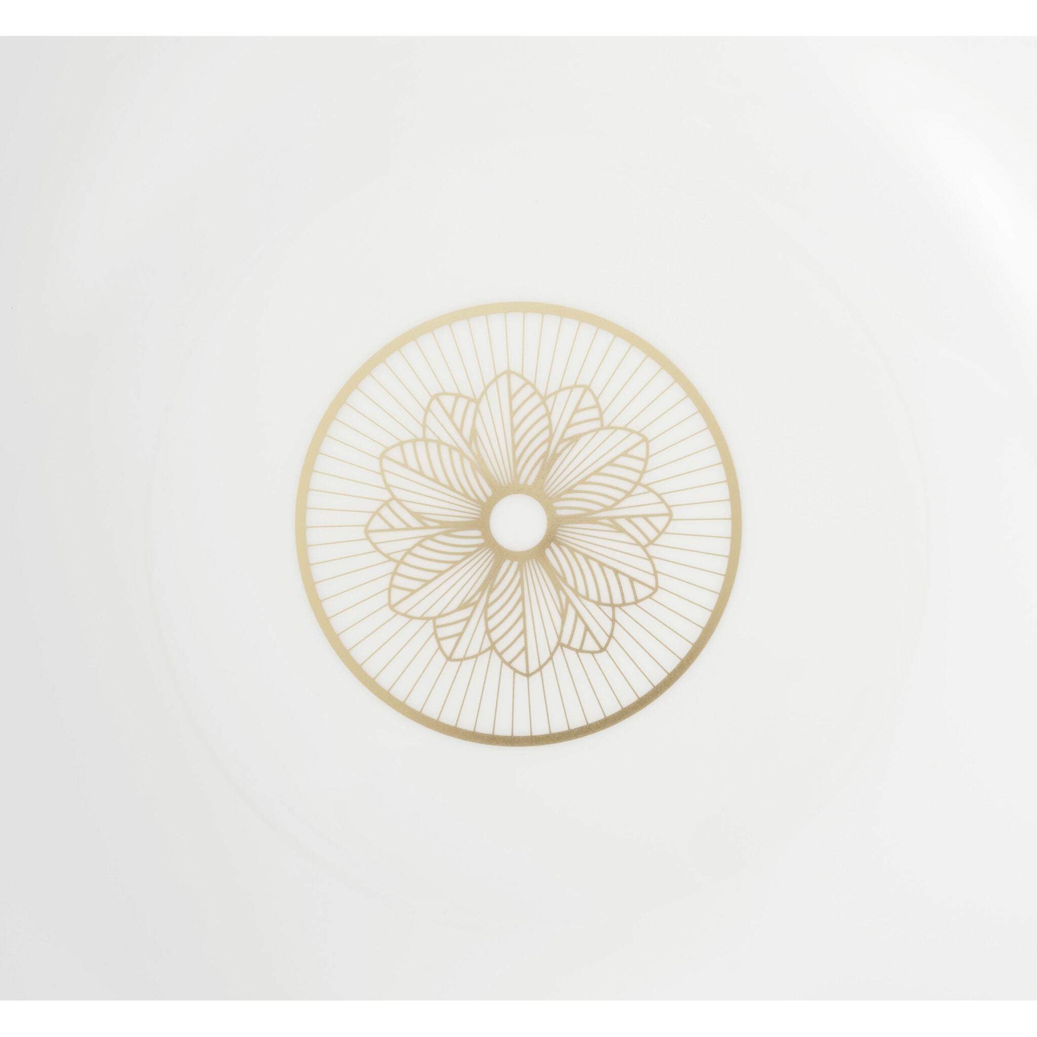 Christofle Malmaison Gold Finish Porcelain Salad Serving Bowl — additional view