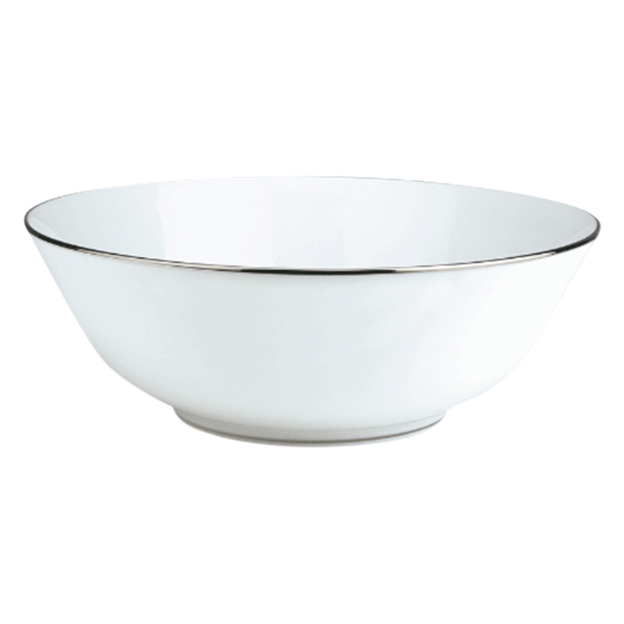 Christofle Albi Porcelain Salad Serving Bowl in porcelain on a white background