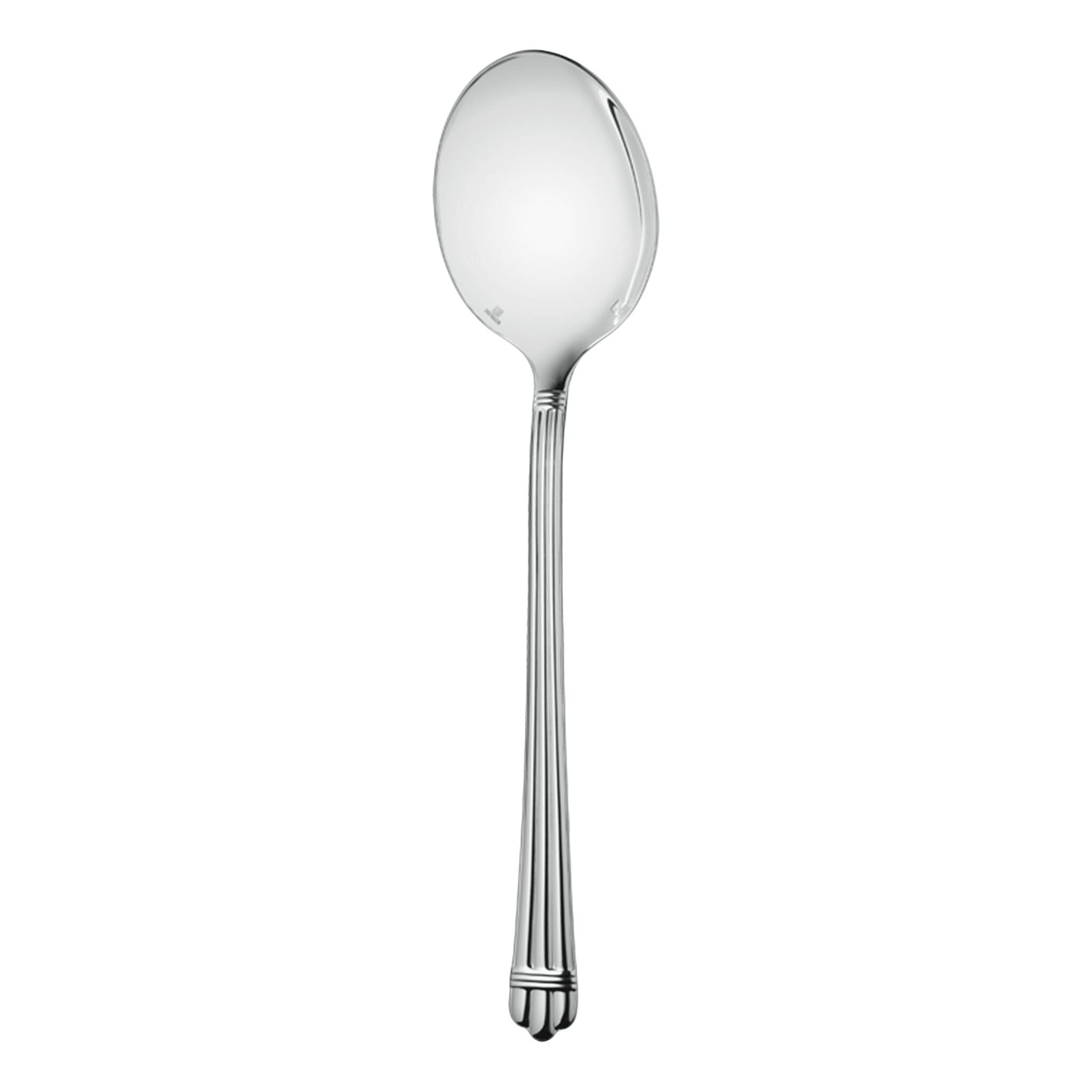 Christofle Aria Silver-Plated Salad Serving Spoon in silver-plate on a white background