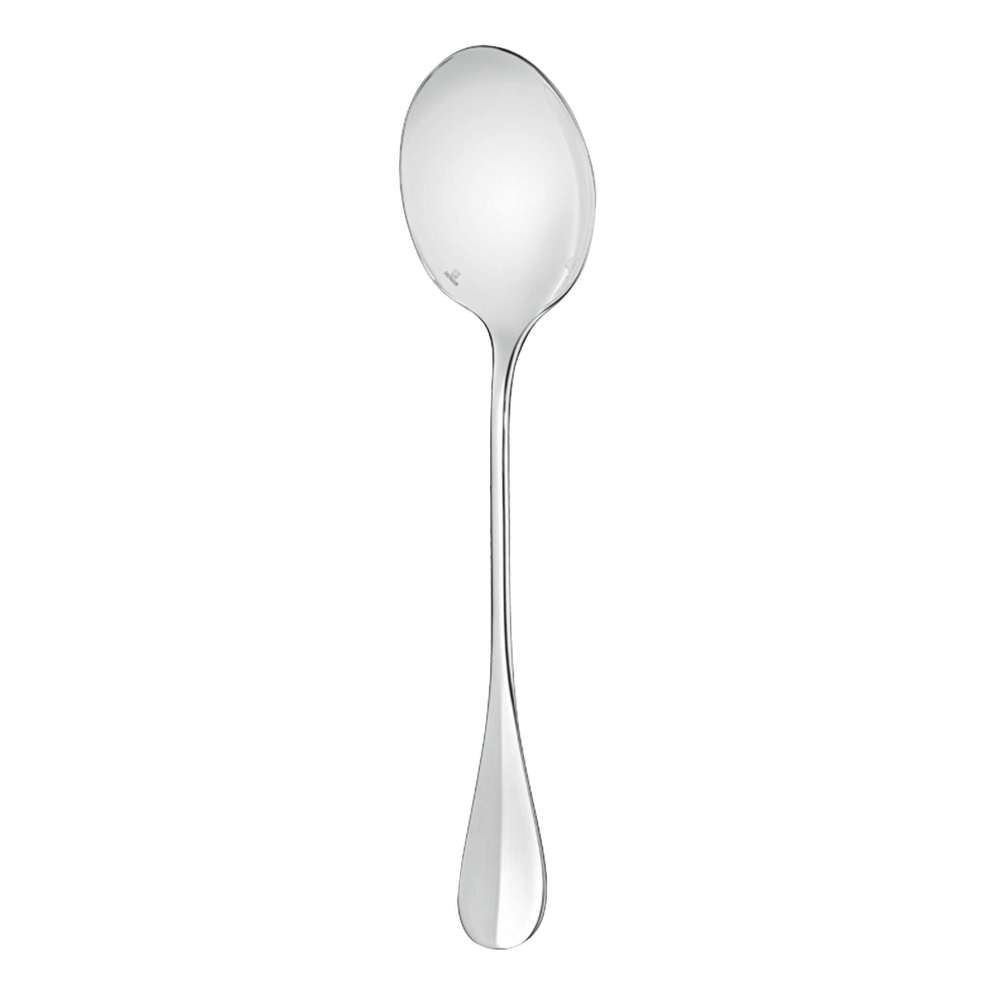 Christofle Fidelio Silver-Plated Salad Serving Spoon in silver-plate on a white background