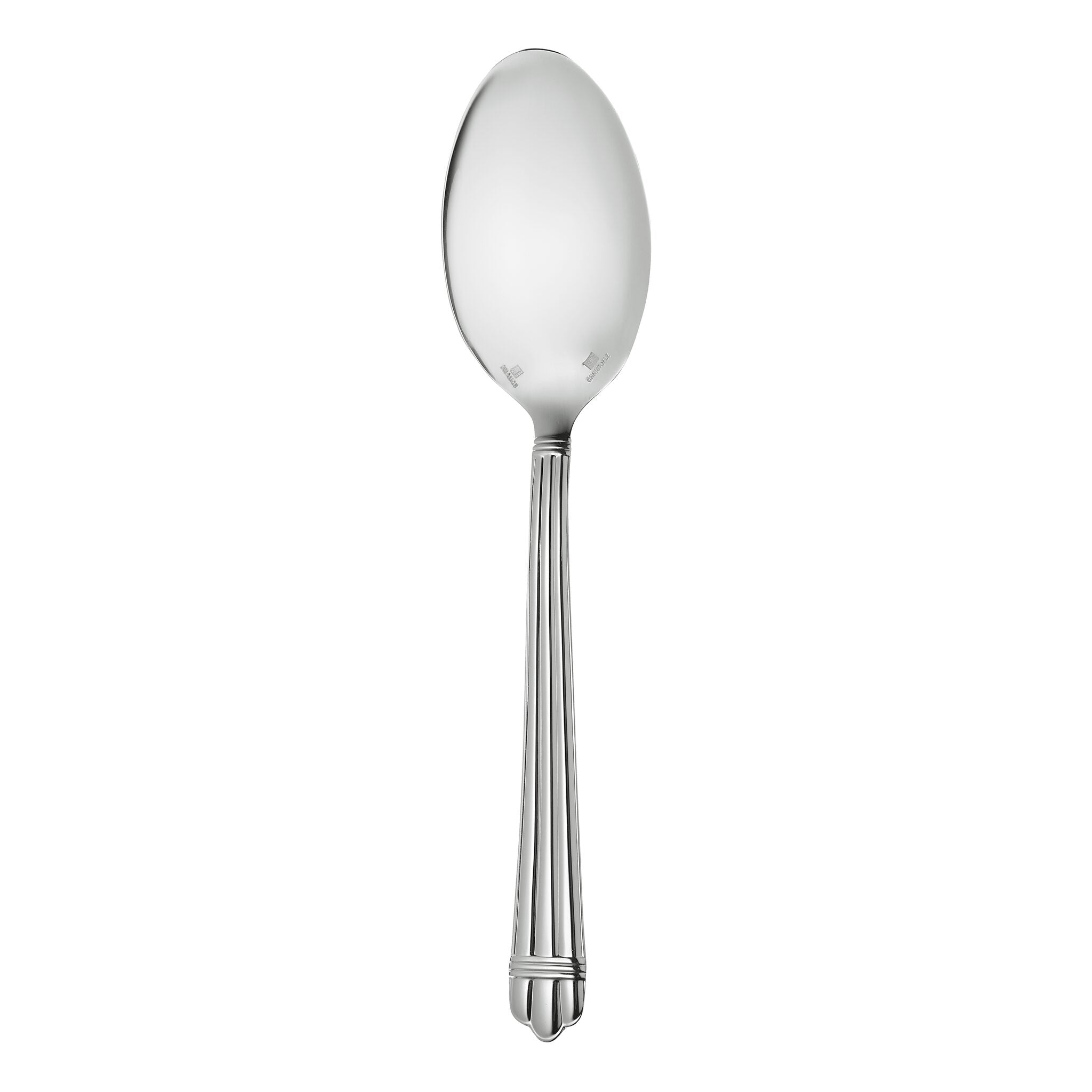 Christofle Aria Silver-Plated Sauce Spoon in silver-plate on a white background