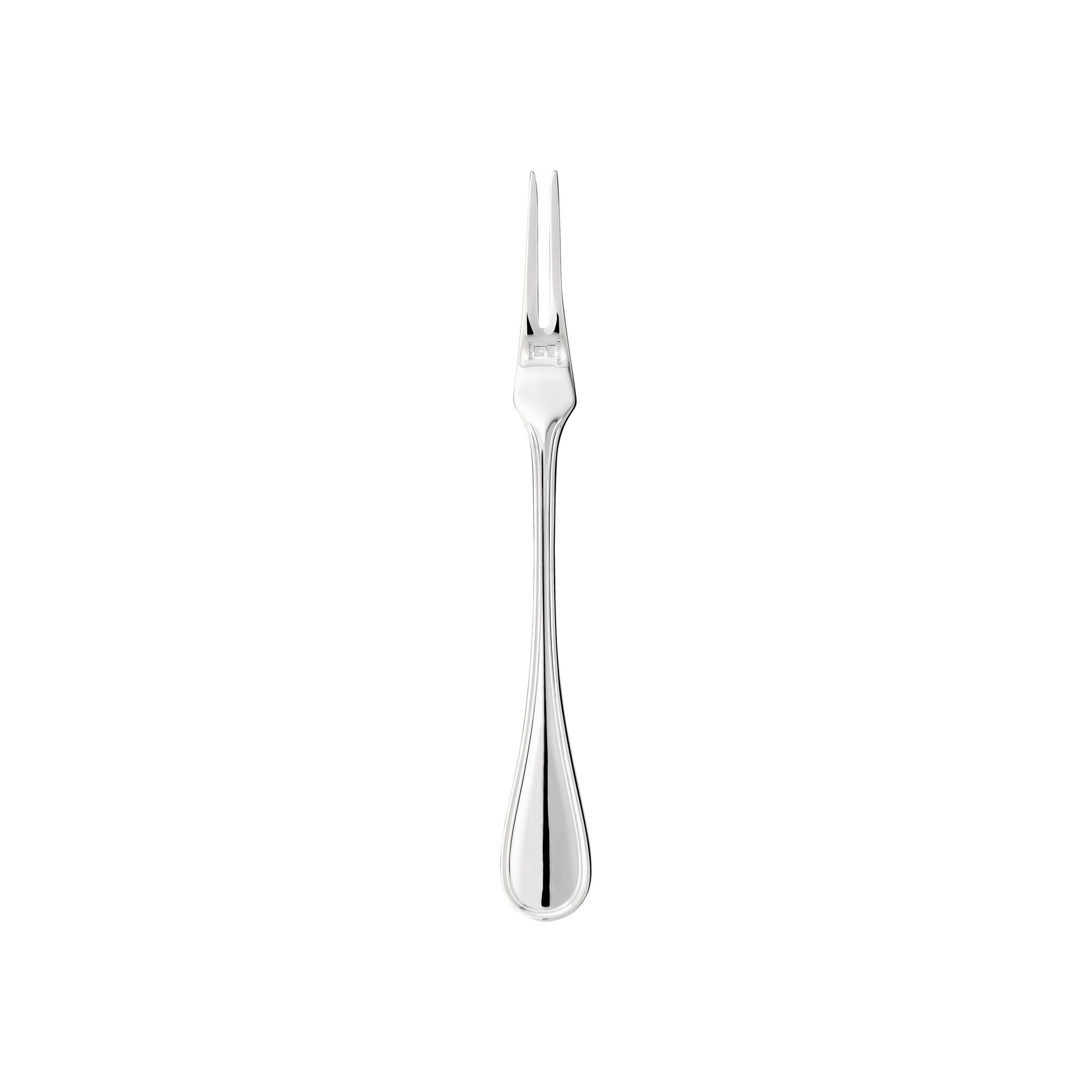 Christofle Albi Silver-Plated Seafood Fork in silver-plate on a white background