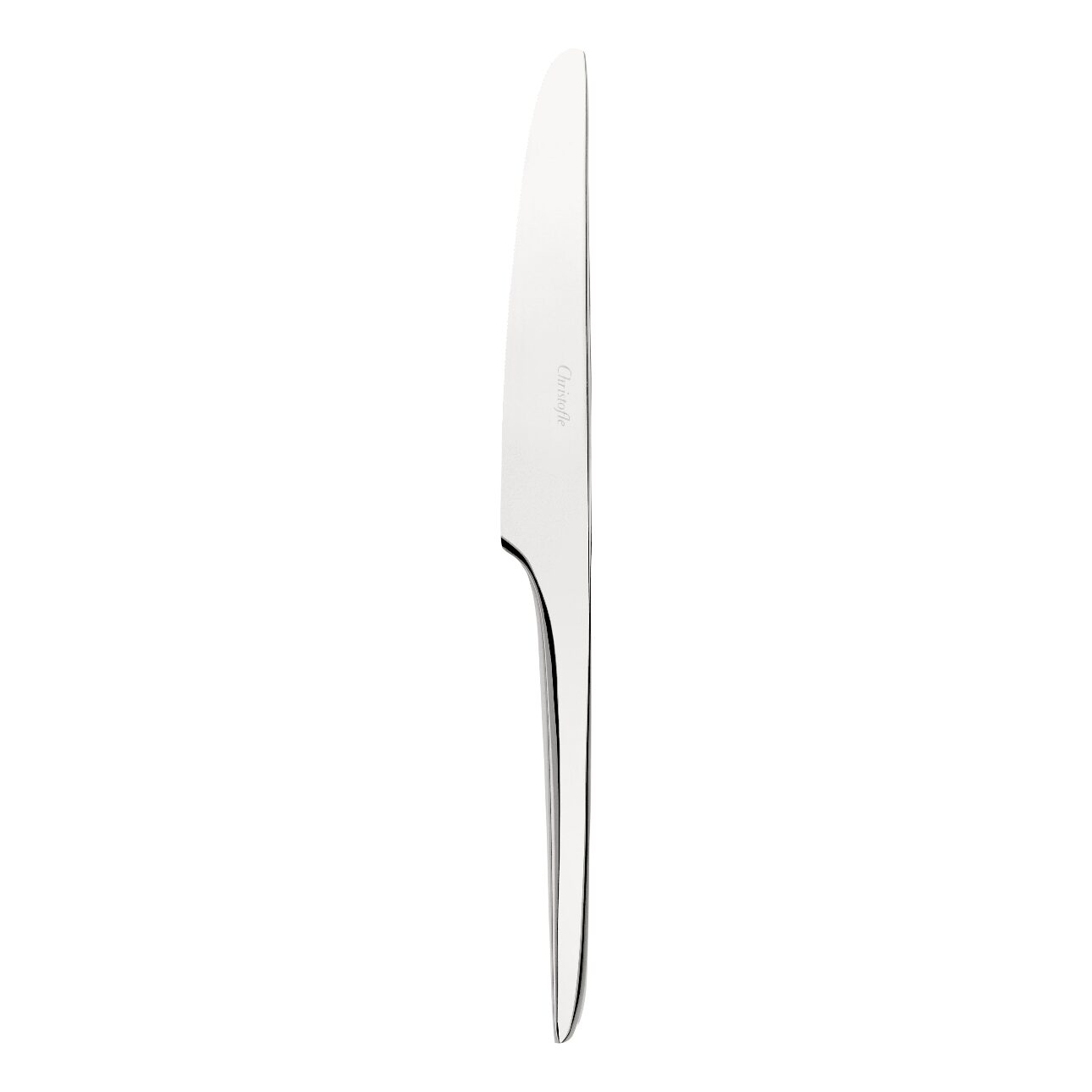 Christofle L'Ame de Christofle Stainless Steel Dinner Knife in stainless steel on a white background