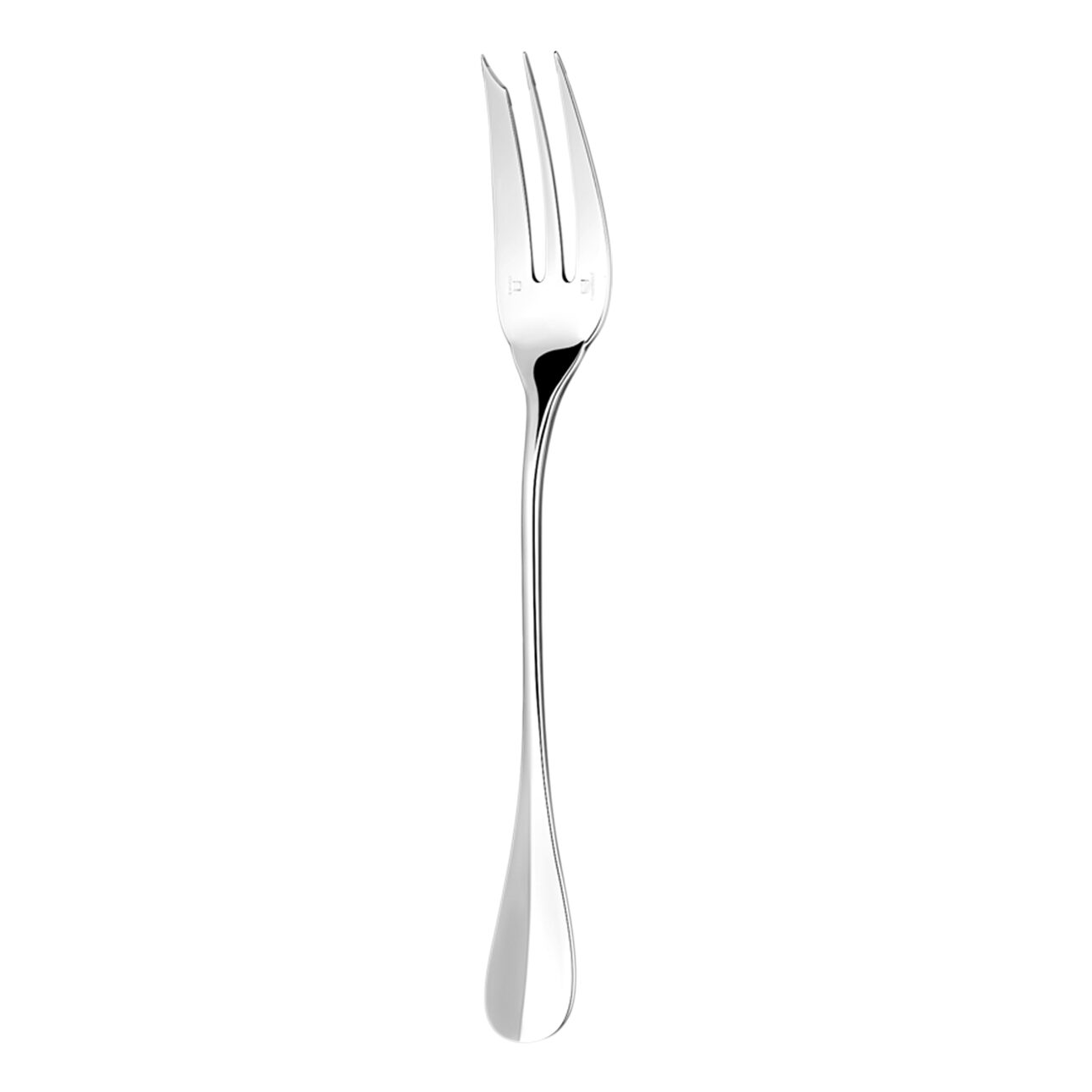 Christofle Fidelio Silver-Plated Serving Fork in silver-plate on a white background