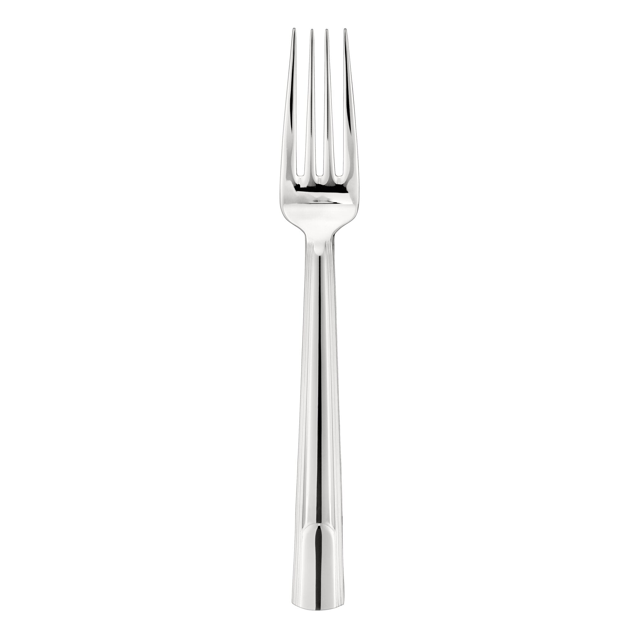 Christofle Hudson Stainless Steel Serving Fork in stainless steel on a white background