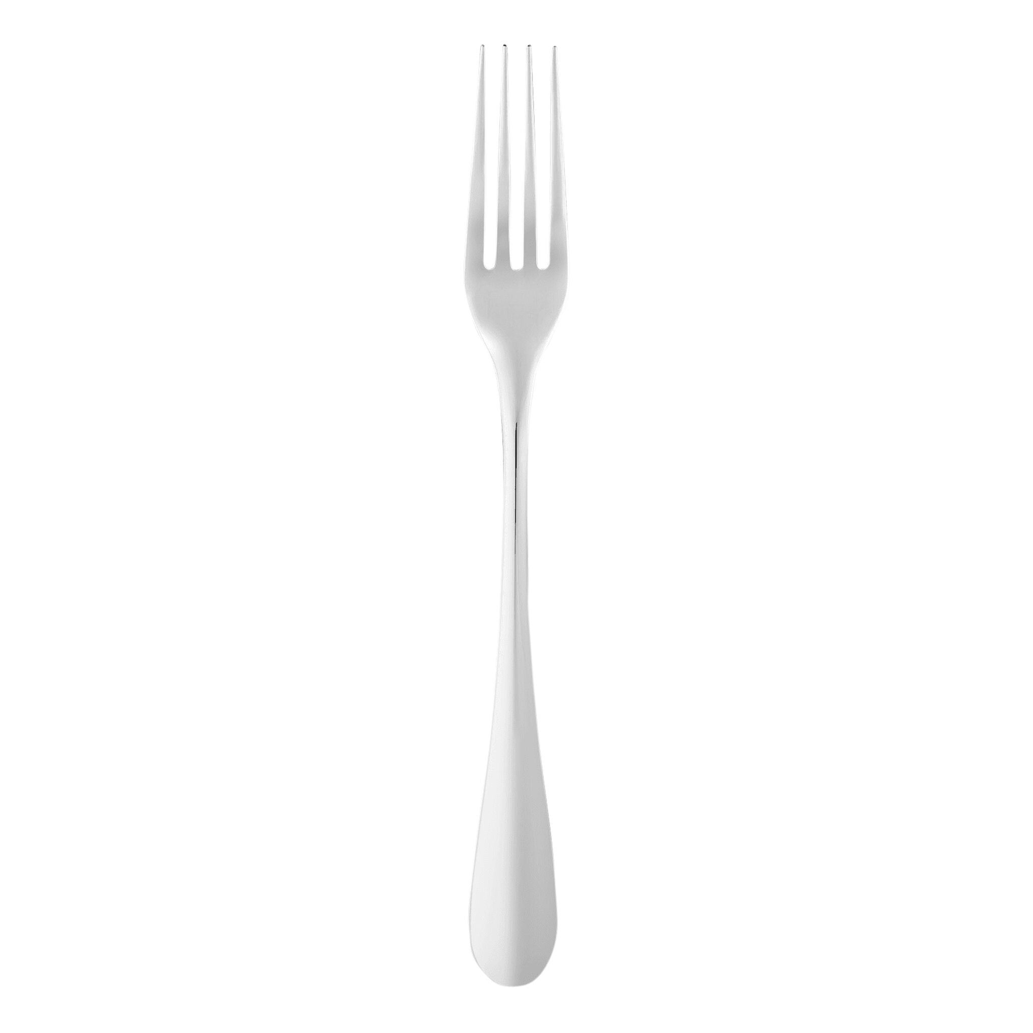 Christofle Origine Stainless Steel Serving Fork in stainless steel on a white background