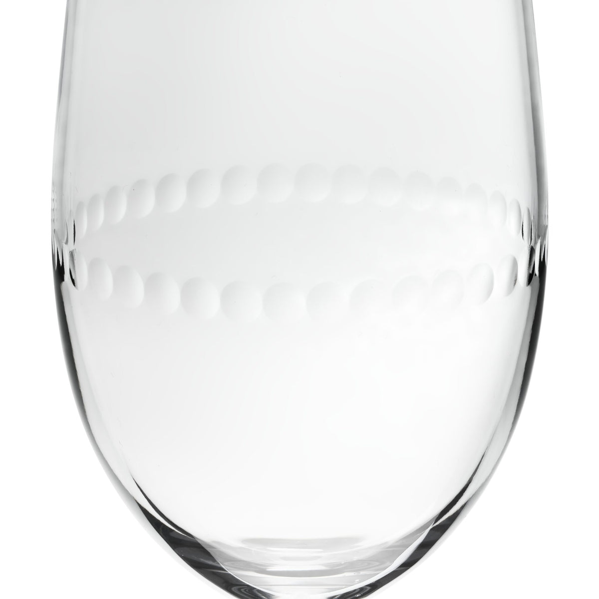 Christofle Perles Crystal Stemmed Water Glass Set of 2, view 3