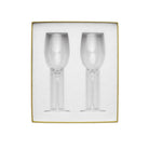 Christofle Perles Crystal White Wine Glass Set of 2, view 4