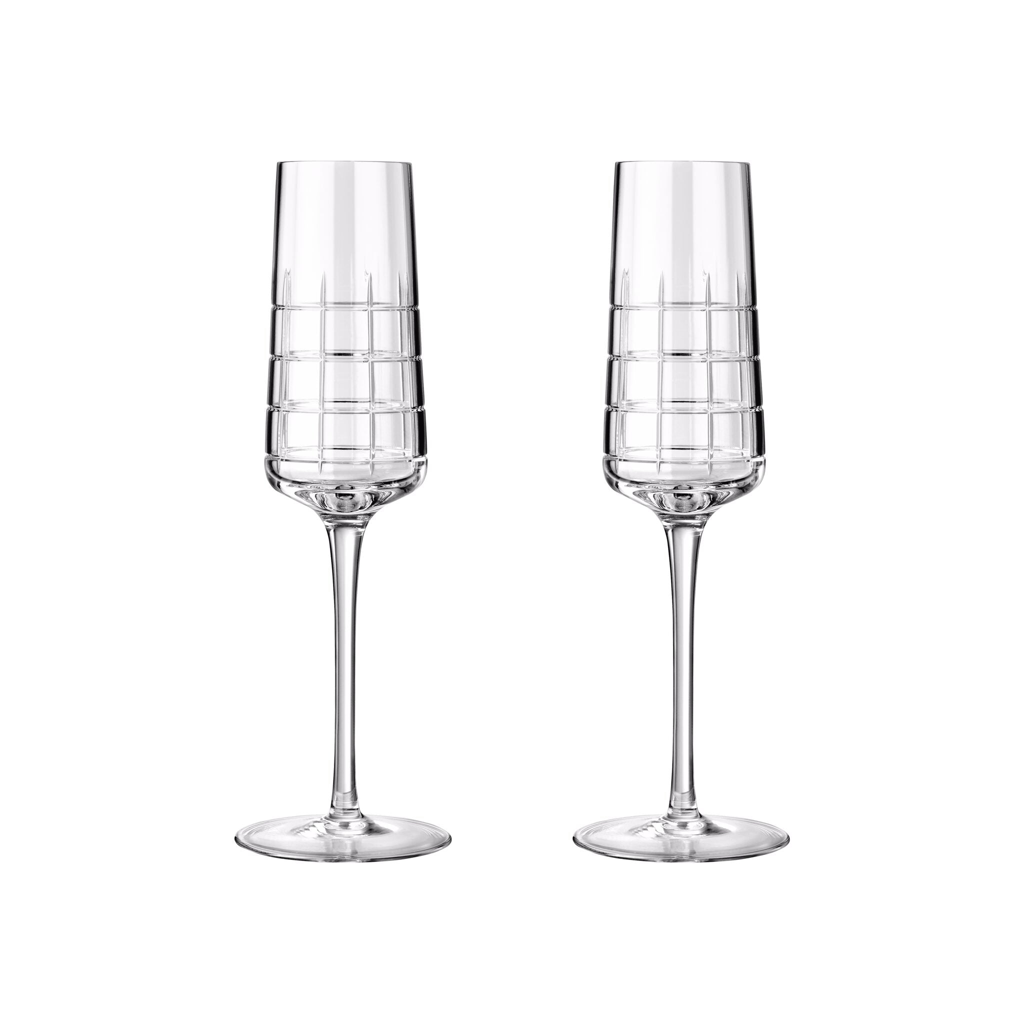 Christofle Graphik Crystal Champagne Flute Set — additional view
