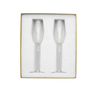 Christofle Perles Crystal Champagne Flute Set of 2, view 4