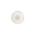 Christofle Malmaison Set of 2 Porcelain Chinese Cups Gold Finish in porcelain on a white background
