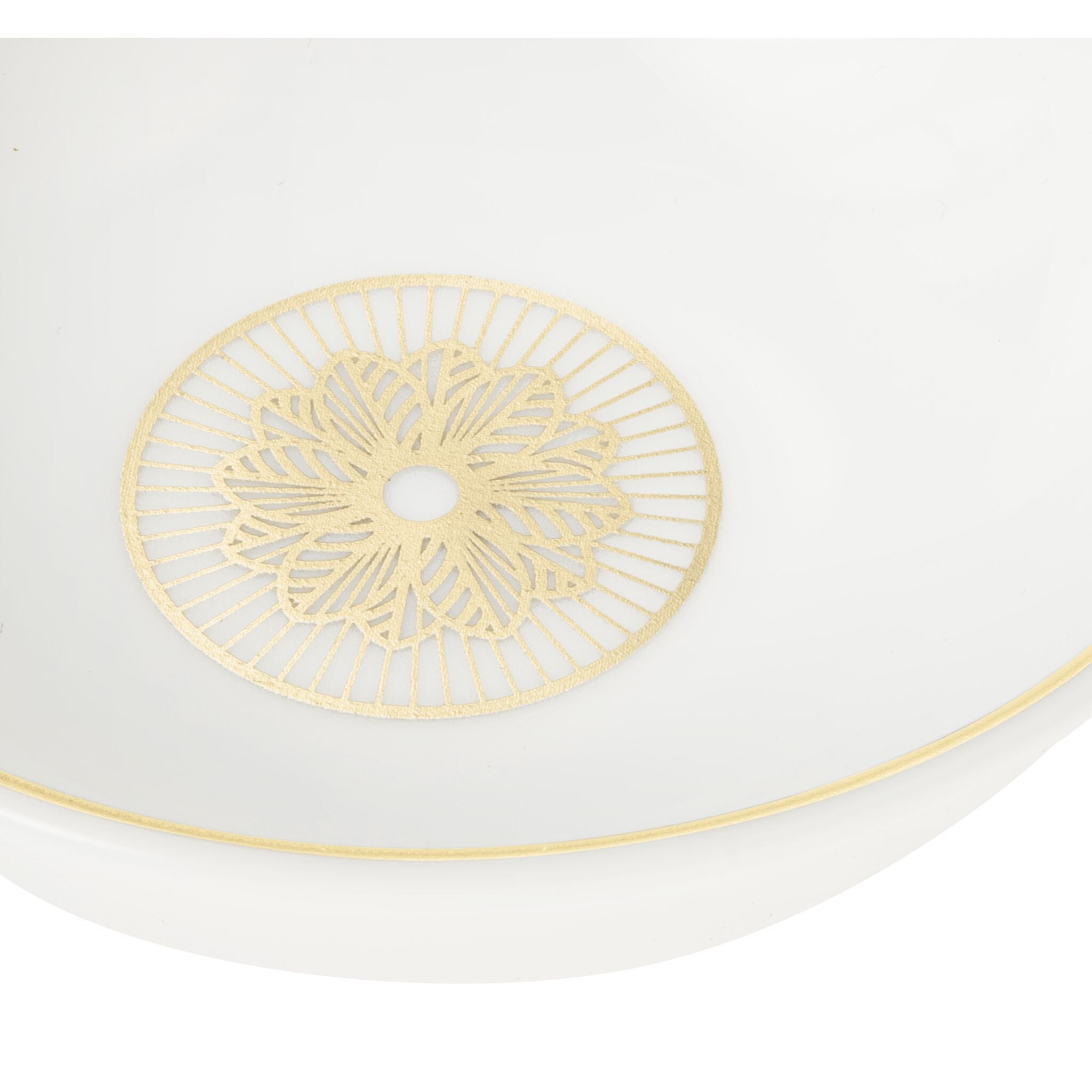 Christofle Malmaison Set of 2 Porcelain Chinese Cups Gold Finish — additional view