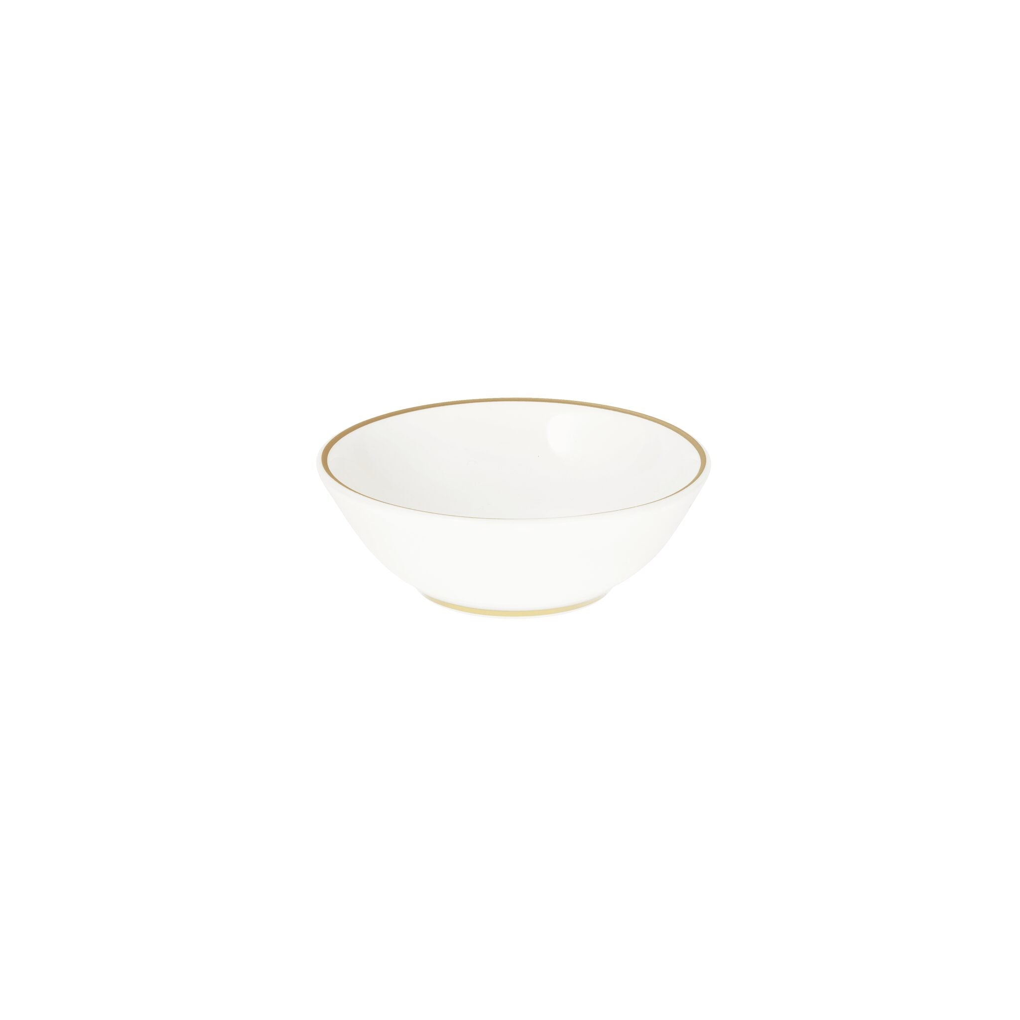 Christofle Malmaison Set of 2 Porcelain Chinese Cups Gold Finish — additional view