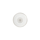 Christofle Malmaison Set of 2 Porcelain Chinese Cups Platinum Finish in porcelain on a white background