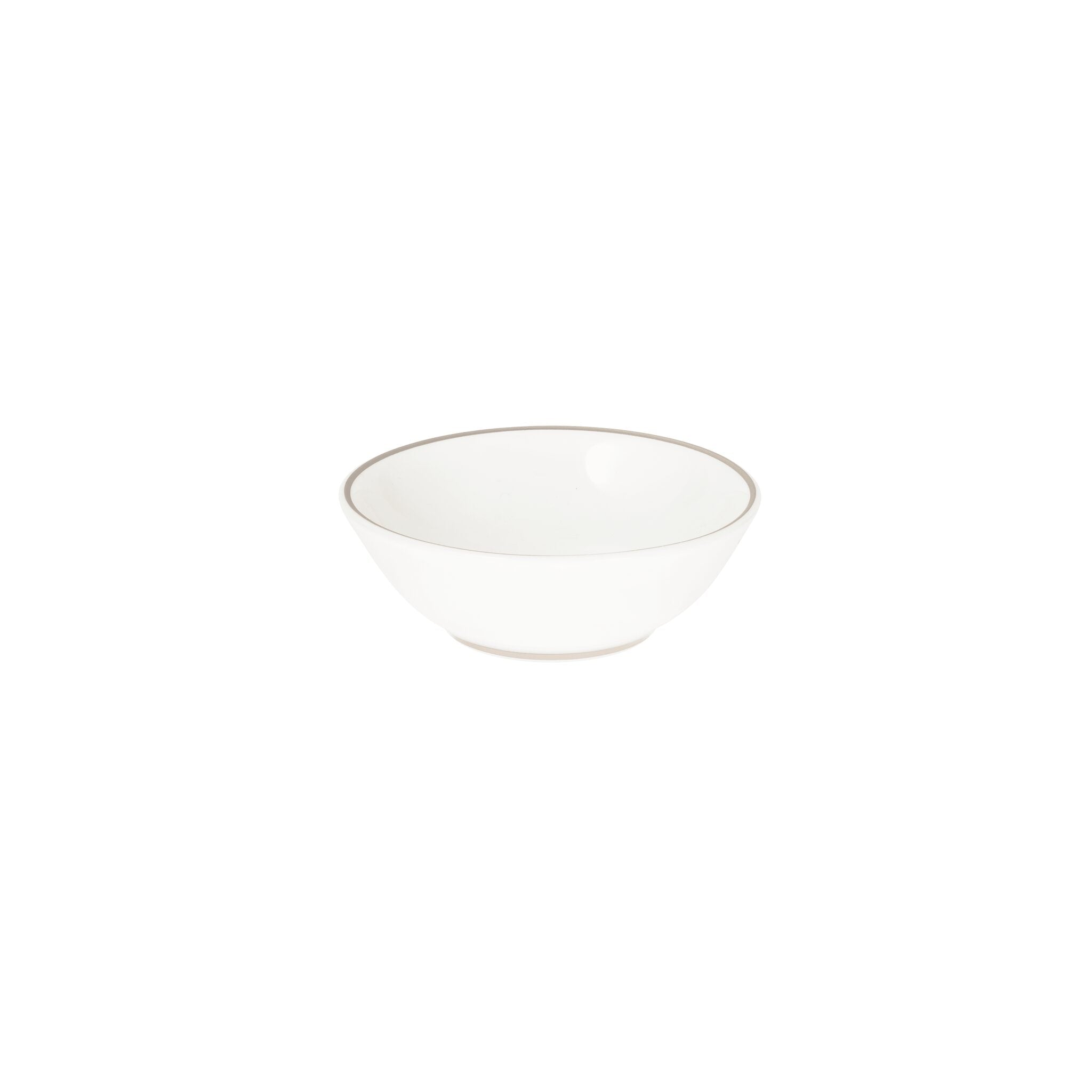 Christofle Malmaison Set of 2 Porcelain Chinese Cups Platinum Finish — additional view