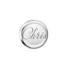 Christofle Two Porcelain Coasters Platinum Finish — additional view