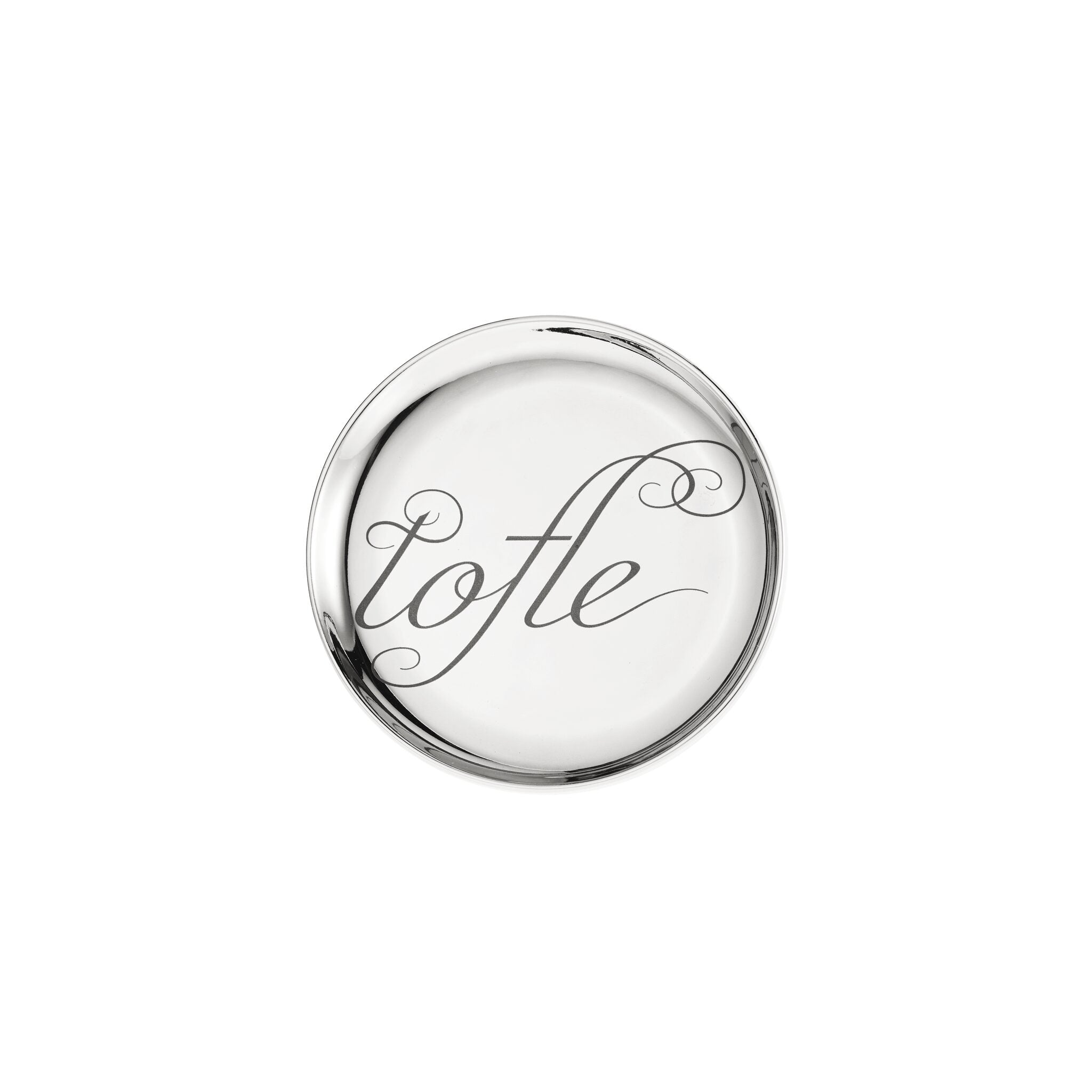 Christofle Two Porcelain Coasters Platinum Finish — additional view