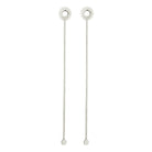 Christofle Oh de Christofle Stainless Steel Cocktail Stirrers, Set of 2 in stainless steel on a white background
