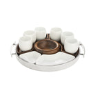 Christofle Mood Porcelain Espresso Coffee Cup Set of 2 in porcelain on a white background