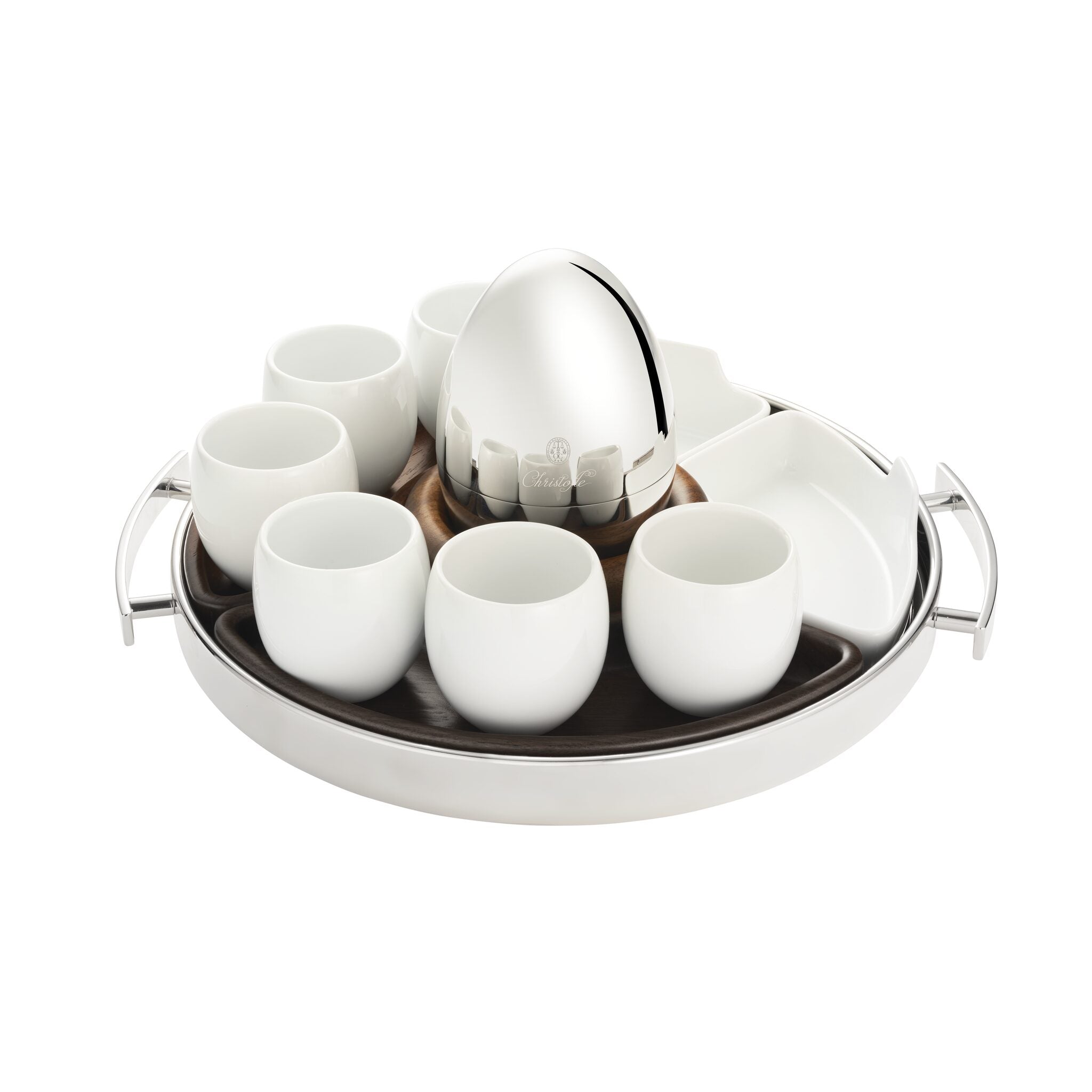 Christofle Mood Porcelain Espresso Coffee Cup Set of 2 — additional view