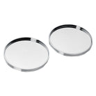 Christofle K+T Two Silver-Plated Coasters in silver-plate on a white background