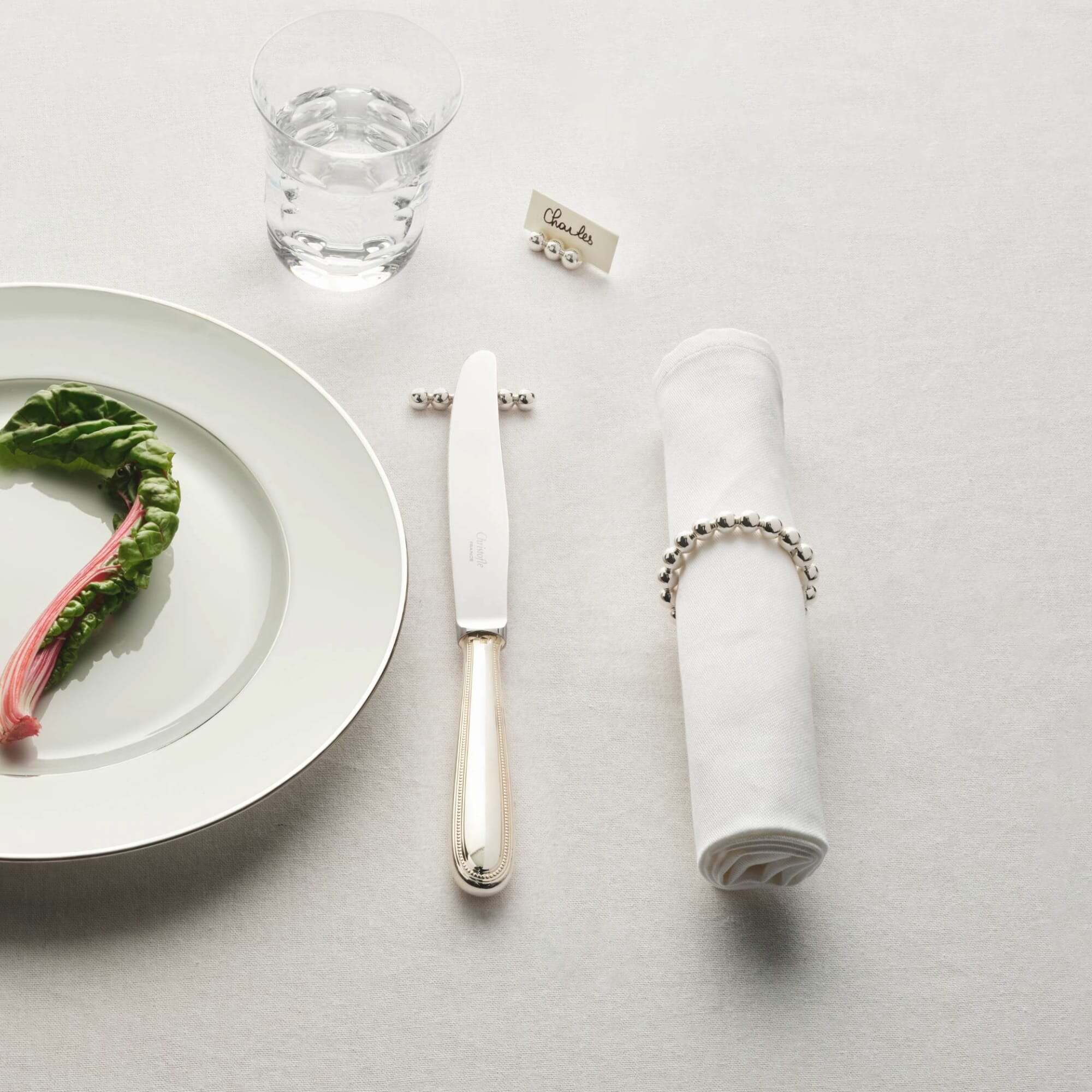 Christofle Perles Silver-Plated Napkin Ring Set — additional view
