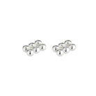 Christofle Silver-Plated Place Card Holder Set in silver-plate on a white background