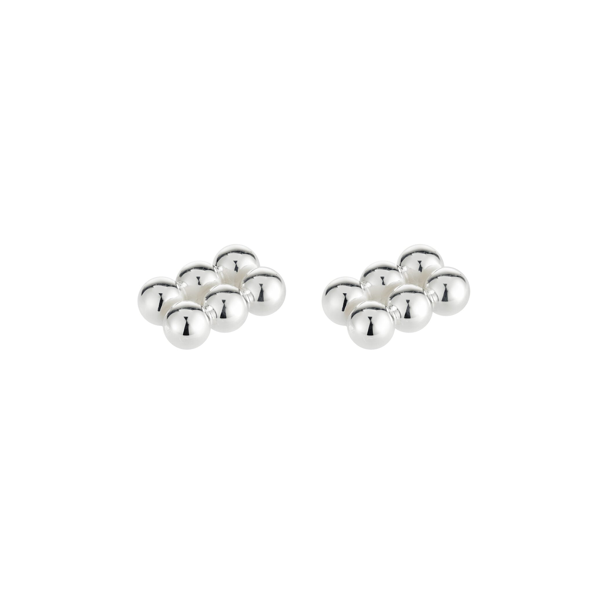 Christofle Silver-Plated Place Card Holder Set in silver-plate on a white background