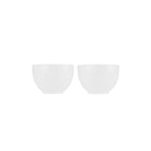 Christofle Set of 2 Porcelain Soup Bowls in porcelain on a white background