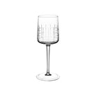 Christofle Graphik Crystal Water Glass Set in crystal on a white background