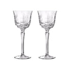 Christofle White Wine Crystal Glasses - Set of 2 in crystal on a white background