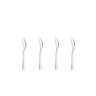 Christofle Infini Silver-Plated Espresso Spoons - Set of 4 in silver-plate on a white background
