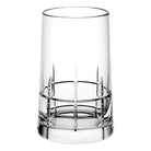 Christofle Graphik Crystal Set of 4 Vodka Glasses in crystal on a white background