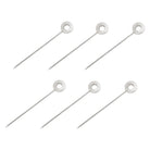 Christofle Oh de Christofle Stainless Steel Cocktail Picks, Set of 6 in stainless steel on a white background