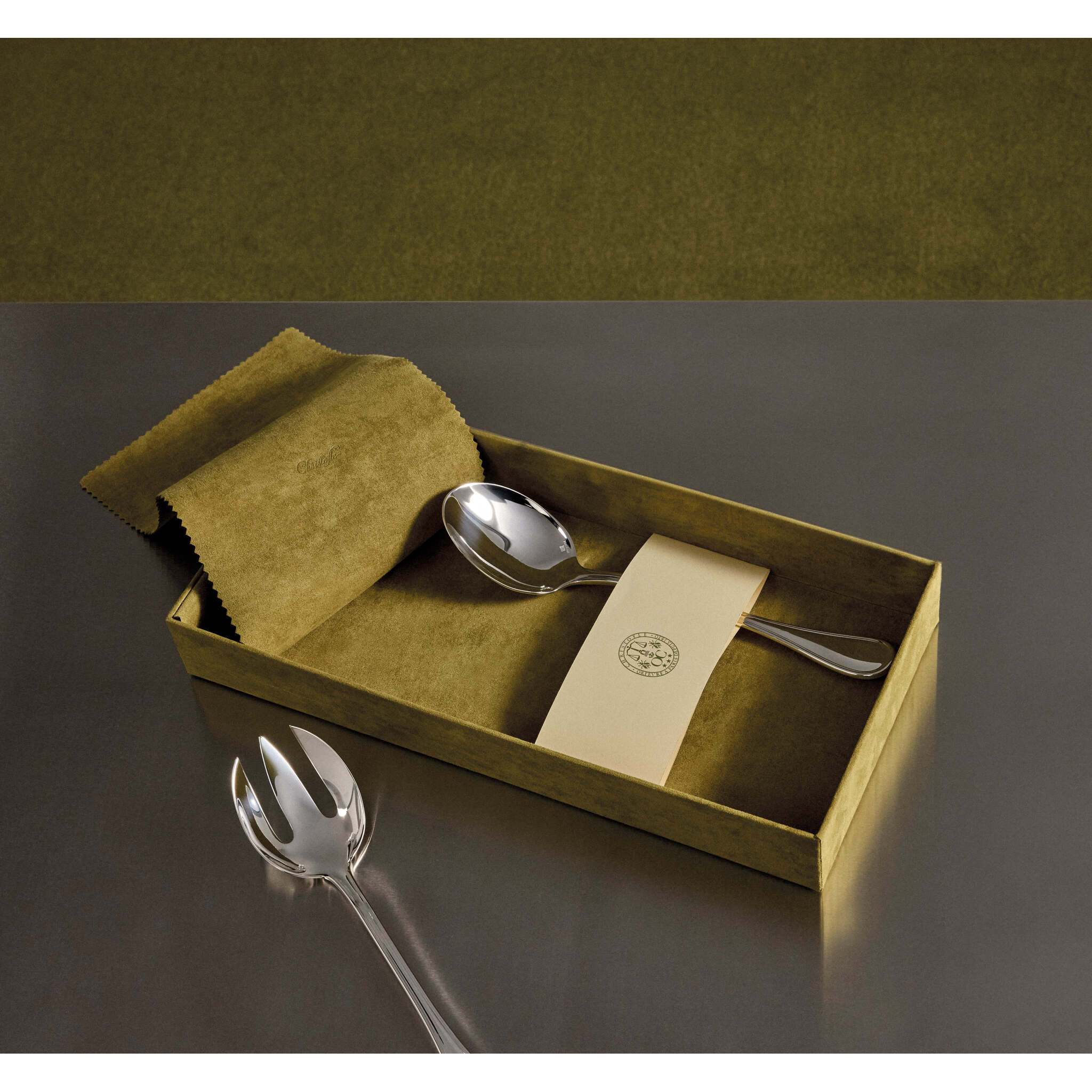 Christofle Albi Silver-Plated Salad Serving Piece Set — additional view