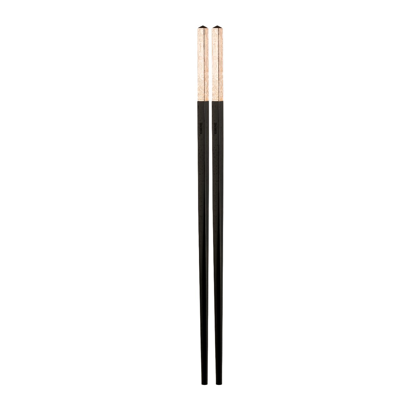 Christofle Jardin d'Eden Rose Gold Chinese Chopsticks on a white background