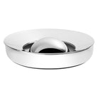 Christofle Oh de Christofle Stainless Steel Ashtray in stainless steel on a white background
