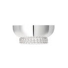 Christofle Babylone Small Silver Plated Bowl in sterling silver on a white background