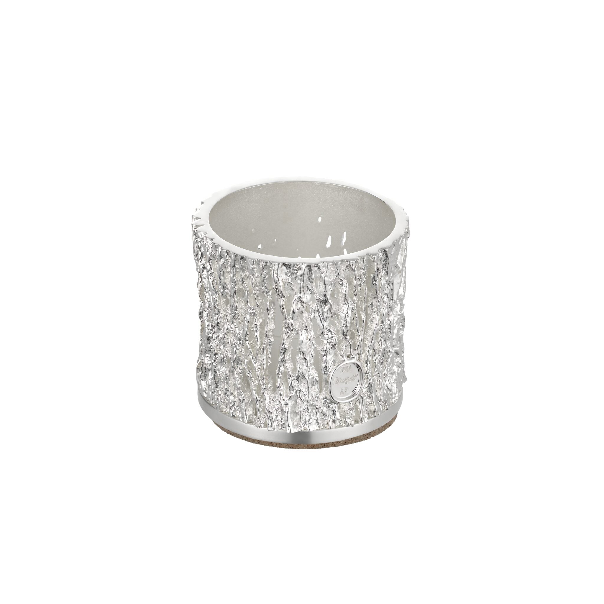 Christofle Sève d'Argent Silver-Plated Small Hurricane in silver-plate on a white background
