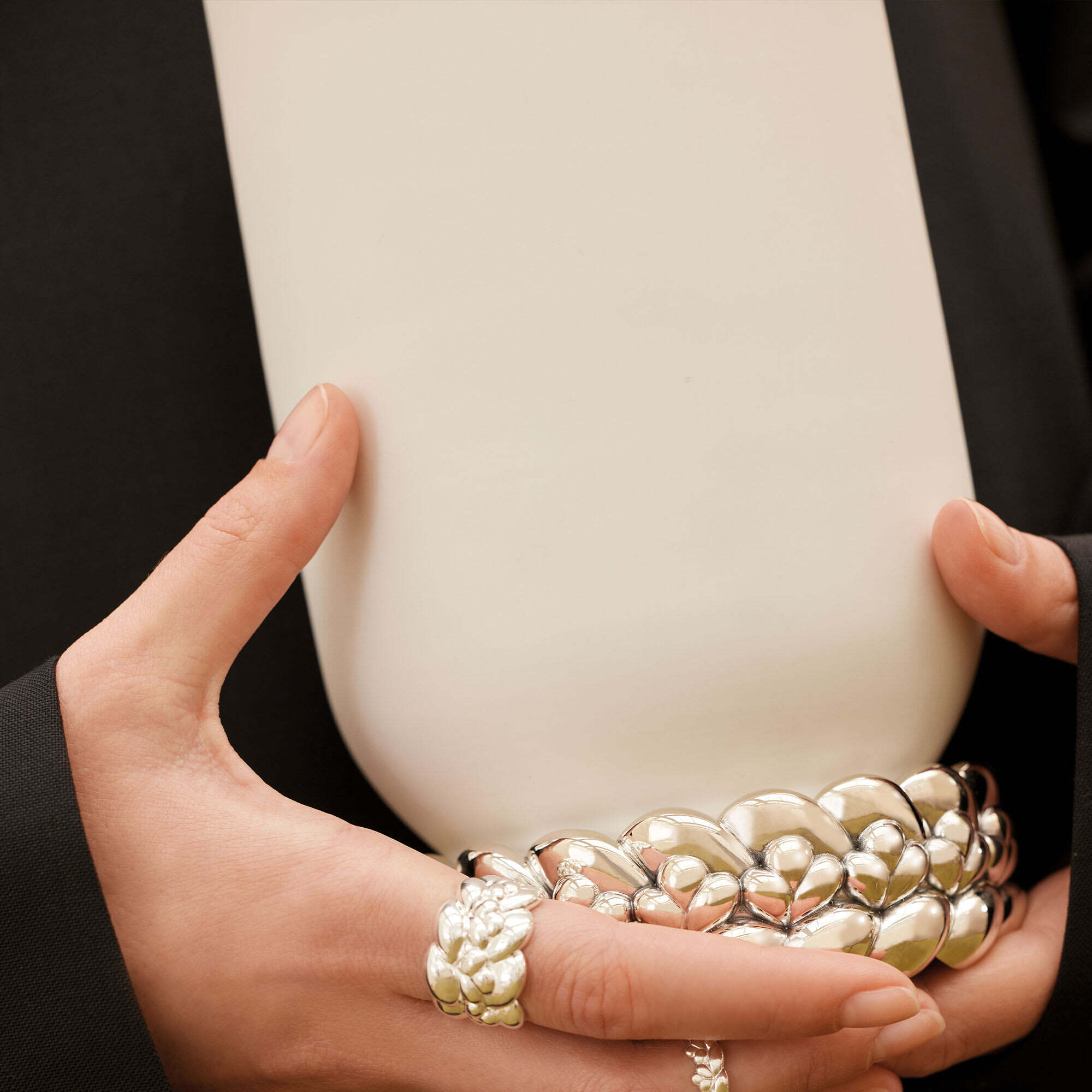 Christofle Babylone Small Porcelain Vase — additional view