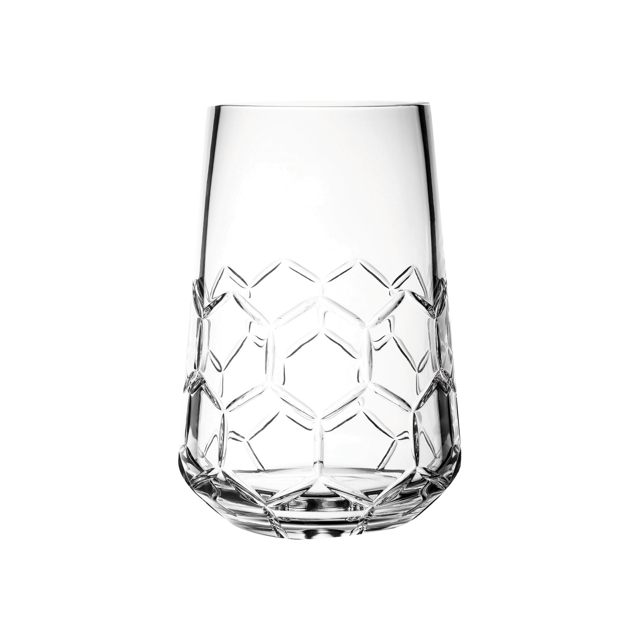 Christofle Madison 6 Crystal Vase, Small in crystal on a white background