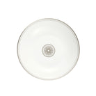 Christofle Malmaison Porcelain Soup Cereal Bowl Platinum Finish in porcelain on a white background
